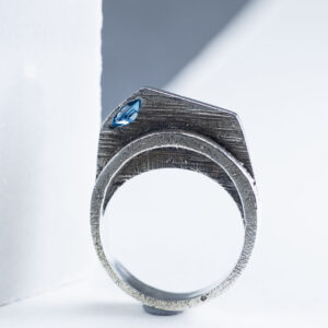 Architectural Inspired Silver Ring
