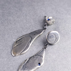 Figerprint earrings